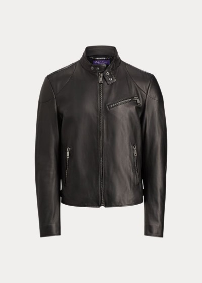 Jaqueta Ralph Lauren Randall Lambskin Biker Homem 70182-GZYM